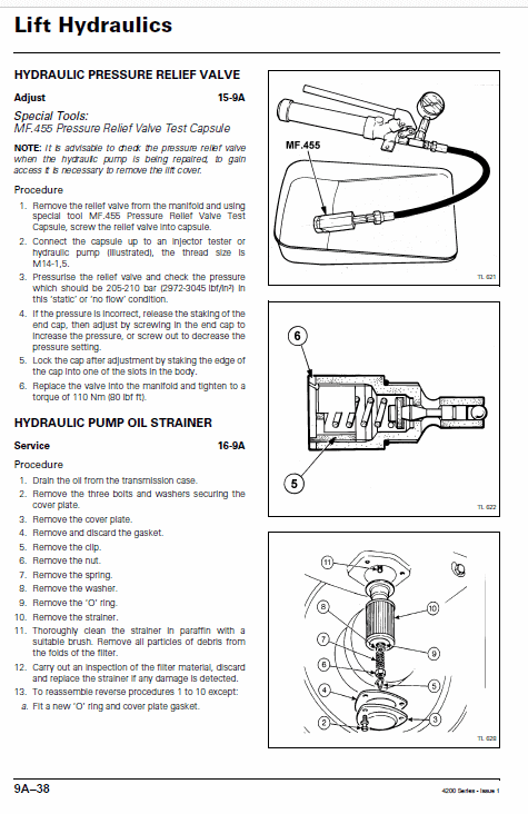 Massey Ferguson MF 4255 4 Cyl Dsl Engine Only Service Manual 