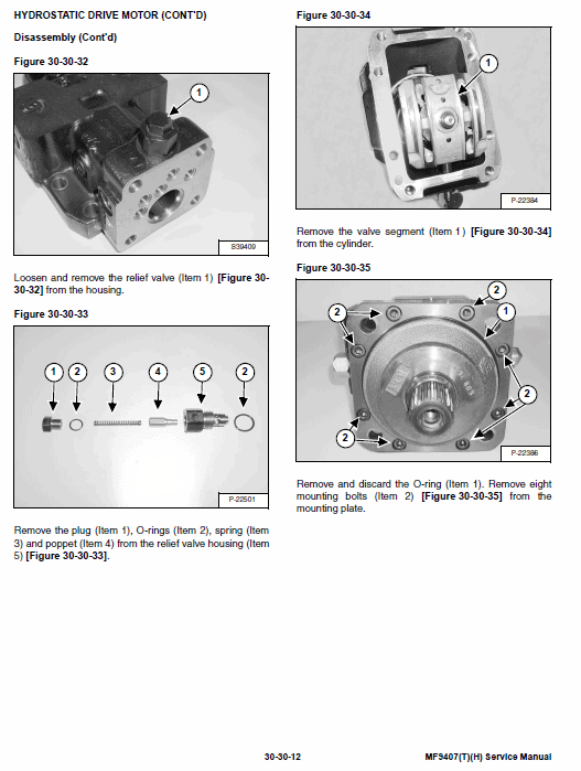 Massey Ferguson Mf 9306, 9407 (t)(h) Telescopic Handler Service Manual