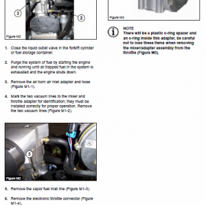 Doosan Daewoo G420e, G424e Tier 2 Lp Engine Forklift Service Manual