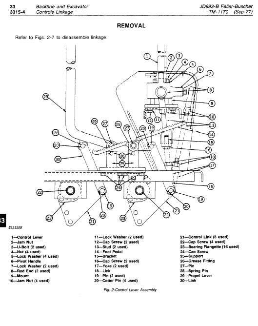 John Deere 693b Feller Buncher Service Manual Tm-1170