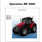 Massey Ferguson 5611, 5612, 5613 Tractors Operating And Maintenance Manual