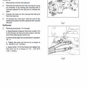 Massey Ferguson 2605, 2615 Tractor Service Manual