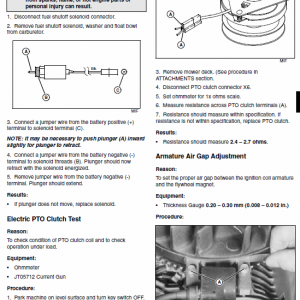 John Deere L1642, L17.542, L2048, L2548 Scotts Tractor Manual Tm-1949