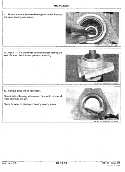 John Deere F910, F930 Front Mower Repair Technical Manual (TM1301)