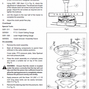 Massey Ferguson 2605, 2615 Tractor Service Manual