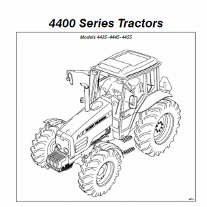 Massey Ferguson 4435, 4445, 4455 Tractor Service Manual