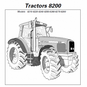 Massey Ferguson 8210, 8220, 8240, 8250 Tractor Service Manual