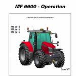 Massey Ferguson 6612, 6613, 6614, 6615 Tractor Service Manual