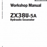 Hitachi Zx38u-5a  Excavator Service Manual