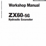 Hitachi Zx60-5g Excavator Service Manual
