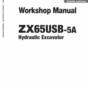 Hitachi ZX65USB-5A Excavator Service Repair Manual