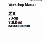 Hitachi ZX70-5G, ZX70LC-5G Excavator Service Repair Manual