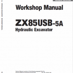 Hitachi Zx85usb-5a Excavator Service Manual