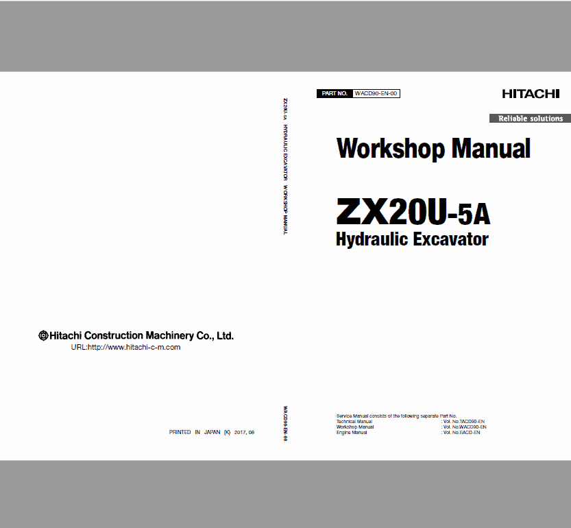 Hitachi ZX20U-5A Excavator Service Manual