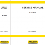 New Holland E225bsr Excavator Service Manual