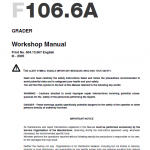 New Holland F106.6 And F106.6a Grader Service Manual