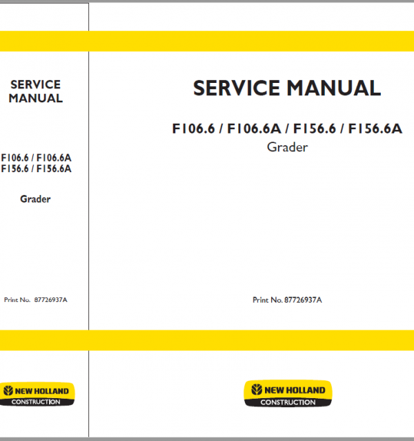 New Holland F106.6 Tier 3 And F156.6 Tier 3 Service Manual
