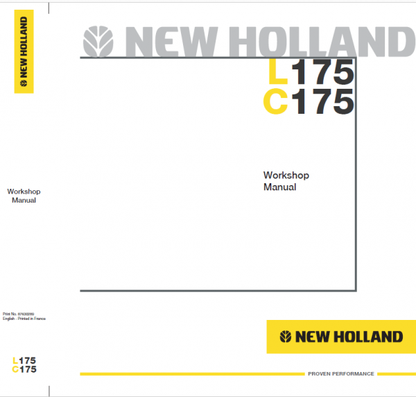 New Holland L175 Skidsteer Service Manual