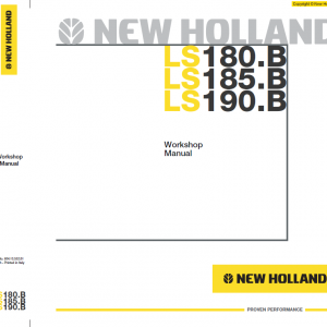 New Holland Ls180.b, Ls185.b And Ls190.b Skidsteer Service Manual