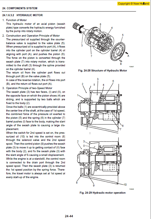 New Holland E18sr Mini Excavator Service Manual