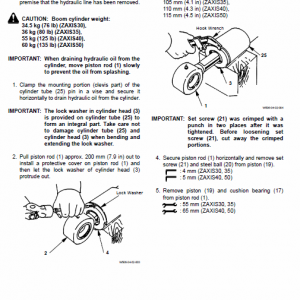 Hitachi Zx30, Zx35, Zx40 And Zx50 Zaxis Excavator Service Manual