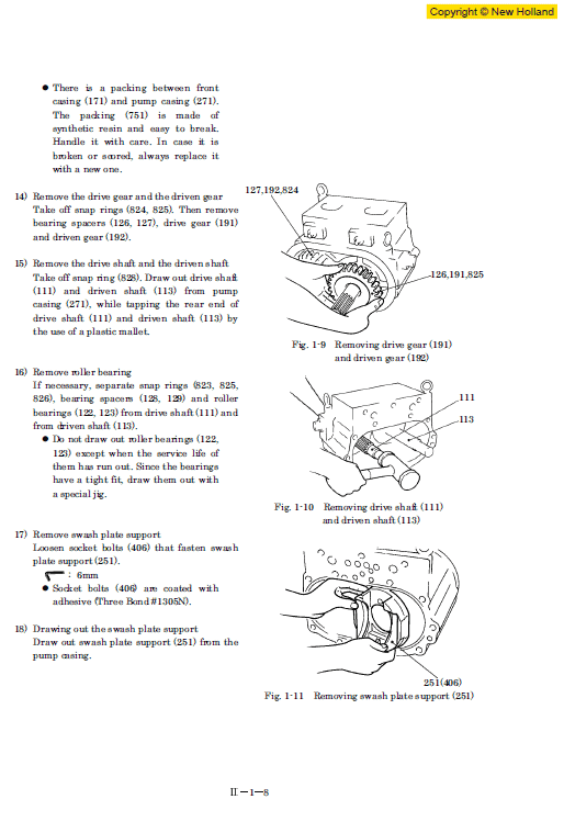 New Holland E235sr Excavator Service Manual