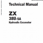Hitachi Zx38u-5a  Excavator Service Manual