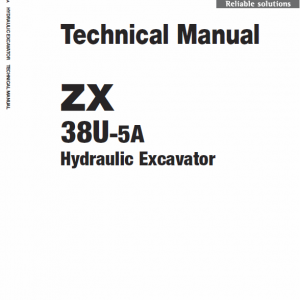 Hitachi Zx48u-5a Excavator Service Manual