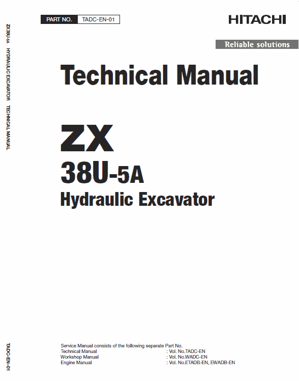 Hitachi Zx48u-5a Excavator Service Manual