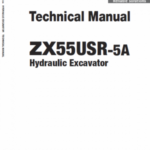 Hitachi Zx55usr-5a Excavator Service Manual