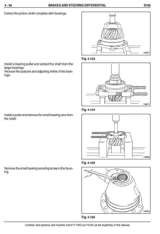 New Holland D150 Bulldozer Dozer Service Manual