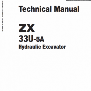 Hitachi Zx33u-5a  Excavator Service Manual