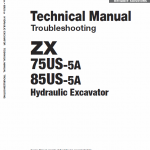 Hitachi Zx75us-5a And Zx85us-5a Excavator Service Manual