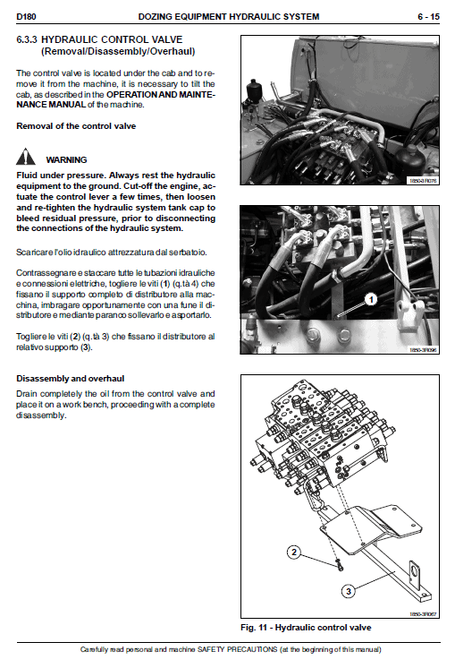 New Holland D180 Tier 2 & Tier 3 Crawler Dozer Service Manual