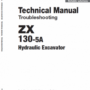 Hitachi Zx130-5a Excavator Service Manual