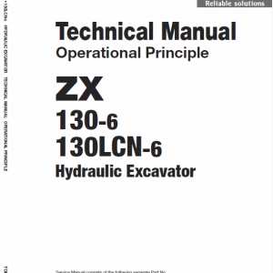 Hitachi Zx130-6 And Zx130lcn-6 Excavator Service Manual