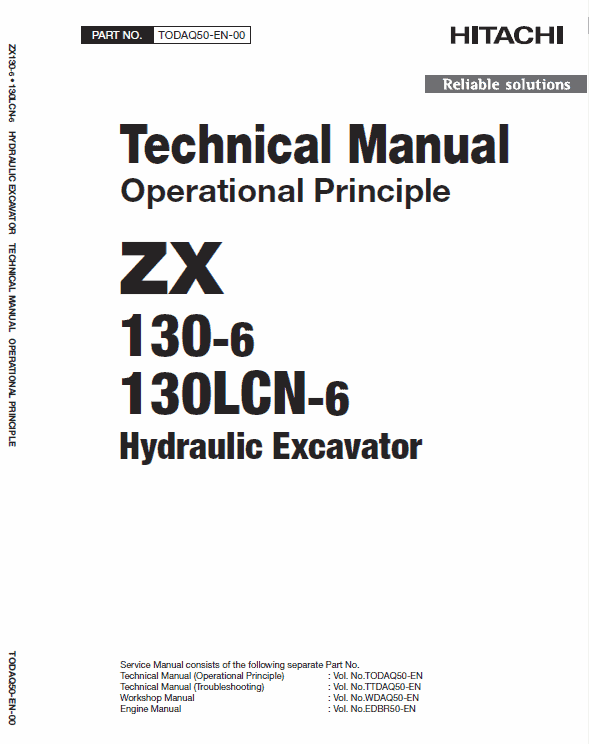Hitachi Zx130-6 And Zx130lcn-6 Excavator Service Manual