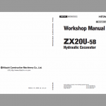 Hitachi Zx20u-5a And Zx20u-5b Excavator Service Manual