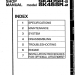 Kobelco Sk40sr-2 And Sk45sr-2 Excavator Service Manual