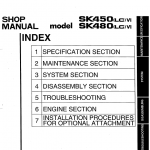 Kobelco Sk450lc-6 And Sk480lc-6 Excavator Service Manual