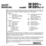 Kobelco Sk220-v And Sk220lc-v Excavator Service Manual