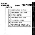 Kobelco Sk70sr Excavator Service Manual