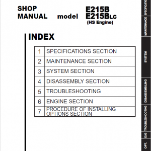 New Holland E215b Excavator Service Manual