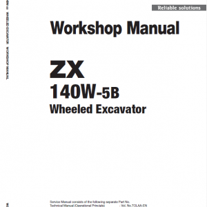 Hitachi Zx140-5b Excavator Service Manual