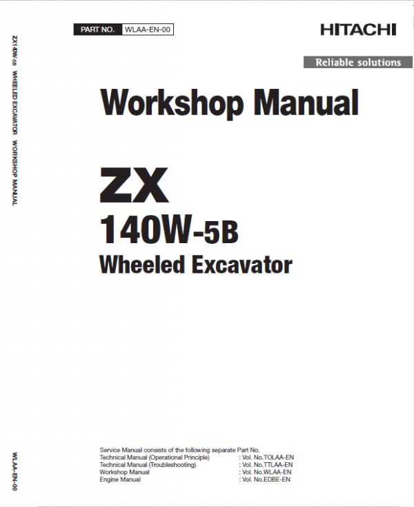 Hitachi Zx140-5b Excavator Service Manual