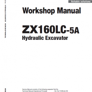 Hitachi Zx160lc-5a And Zx160lc-5b Excavator Service Manual