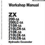Hitachi Zx200-5a And Zx210lcn-5a Excavator Service Manual