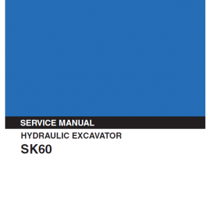 Kobelco Sk60 Excavator Service Manual