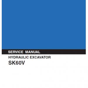 Kobelco Sk60v Excavator Service Manual