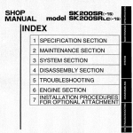 Kobelco Sk200sr And Sk200sr-lc Excavator Service Manual